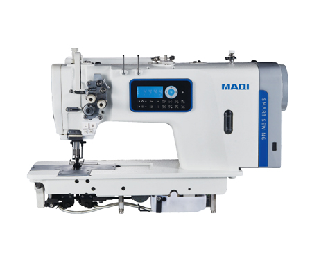 Double-needle stepper micro-oil computerized lockstitch machine